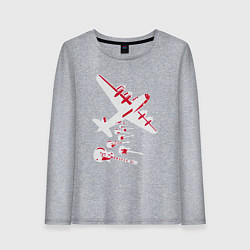 Женский лонгслив Гитары с неба