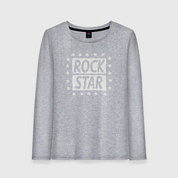 Лонгслив хлопковый женский Star rock, цвет: меланж