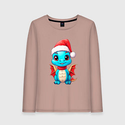 Женский лонгслив Сказочный новогодний дракоша