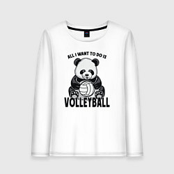 Женский лонгслив Panda volleyball