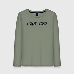 Женский лонгслив I cant sleep