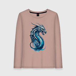 Женский лонгслив Живописный дракон
