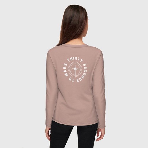 Женский лонгслив Mars 30STM / Пыльно-розовый – фото 4