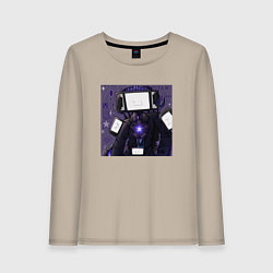 Женский лонгслив Funny Titan TV Man