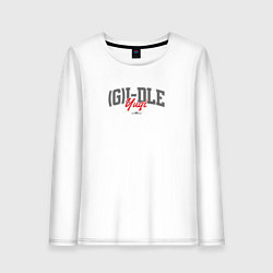 Лонгслив хлопковый женский Yuqi k-girls, цвет: белый