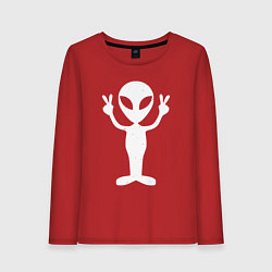 Женский лонгслив Peace alien