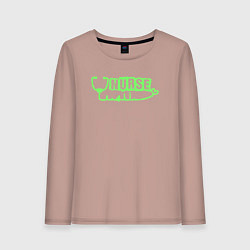 Лонгслив хлопковый женский Медицинская сестра, цвет: пыльно-розовый