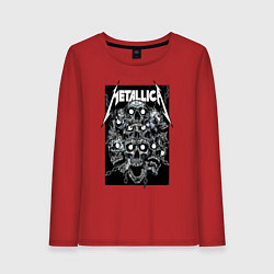 Женский лонгслив Metallica - skulls