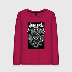 Женский лонгслив Metallica - skulls