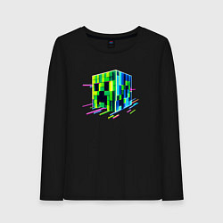 Женский лонгслив Крипер - неон