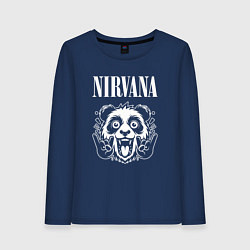 Женский лонгслив Nirvana rock panda