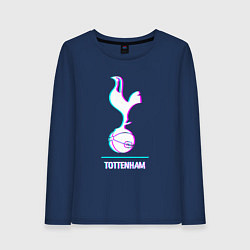 Женский лонгслив Tottenham FC в стиле glitch