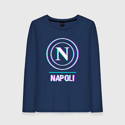 Женский лонгслив Napoli FC в стиле glitch