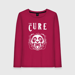 Лонгслив хлопковый женский The Cure rock panda, цвет: маджента