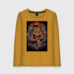 Женский лонгслив Боевой тигр Муай Тай