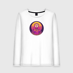 Женский лонгслив Матрешка Retrowave