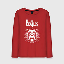 Женский лонгслив The Beatles rock panda