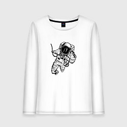 Женский лонгслив Alone astronaut