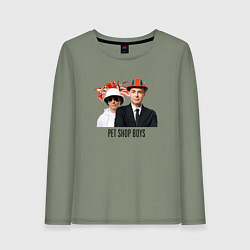 Женский лонгслив Pet Shop Boys - synthpop from england
