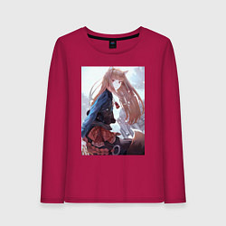 Женский лонгслив Волчица Холо Мудрая