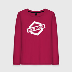 Женский лонгслив Нью-Йорк США