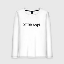 Лонгслив хлопковый женский XIIIth angel, цвет: белый