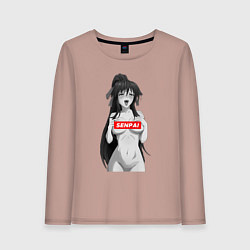 Женский лонгслив Ахегао senpai nudity