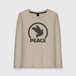 Женский лонгслив Peace bird