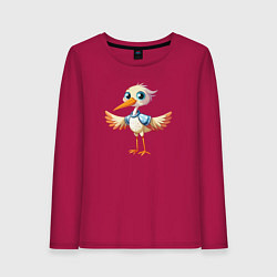 Женский лонгслив Маленький аистёнок