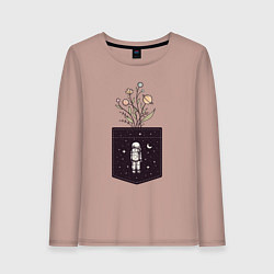 Женский лонгслив Космический карман