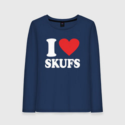 Женский лонгслив I love - skufs