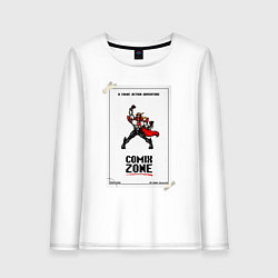Лонгслив хлопковый женский Comix zone - power, цвет: белый