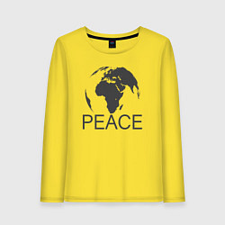 Женский лонгслив Peace the world