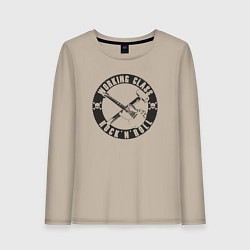 Женский лонгслив Рабочий класс рок-н-ролл