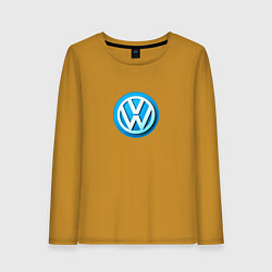Женский лонгслив Volkswagen logo blue