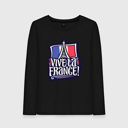 Женский лонгслив Viva la France