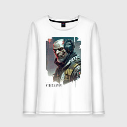 Женский лонгслив Cyber Lenin - ai art fantasy