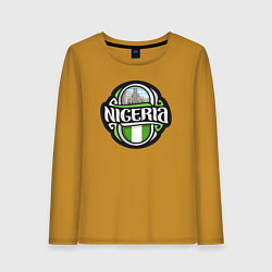 Лонгслив хлопковый женский Nigeria, цвет: горчичный