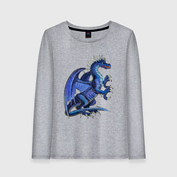 Женский лонгслив Azure dragon