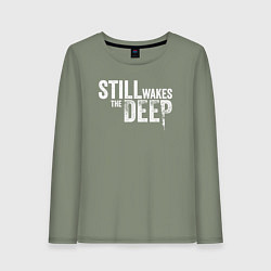 Женский лонгслив Still wakes the deep logo