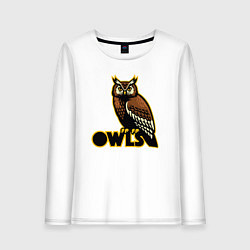 Женский лонгслив Owls