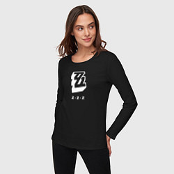 Лонгслив хлопковый женский Zenless Zone Zero logo, цвет: черный — фото 2