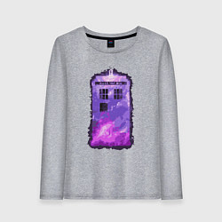 Женский лонгслив Violet tardis