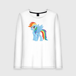 Женский лонгслив Рейнбоу Дэш из My Little Pony в кино