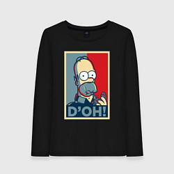 Женский лонгслив Homer with donut