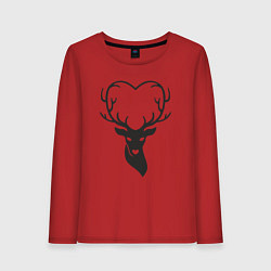 Женский лонгслив Love deer