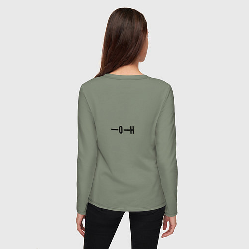 Женский лонгслив Формула спирта / Авокадо – фото 4