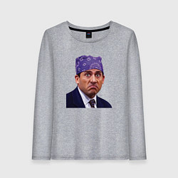 Лонгслив хлопковый женский Prison mike Michael Scott офис, цвет: меланж