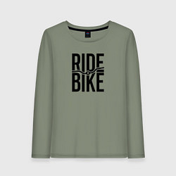 Женский лонгслив Black ride bike