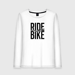 Женский лонгслив Black ride bike